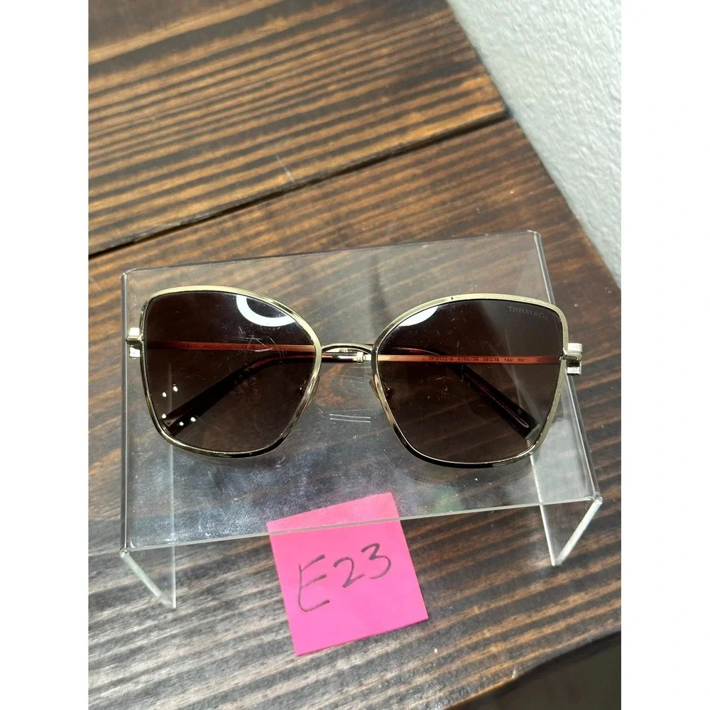 Tiffany & Co. TF 3102-B 6169/38 Womens Arista Gold Sunglasses Butterfly Full Rim
